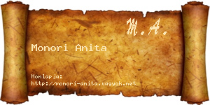 Monori Anita névjegykártya